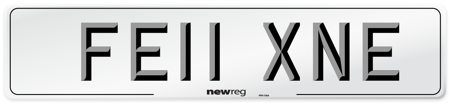FE11 XNE Number Plate from New Reg